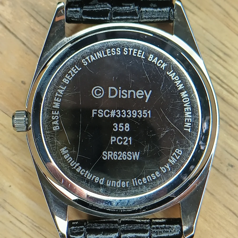 X MZ Berger Quartz Disney Cinderella watch. 35mm diameter Silver case, Bl - Picture 7 of 8